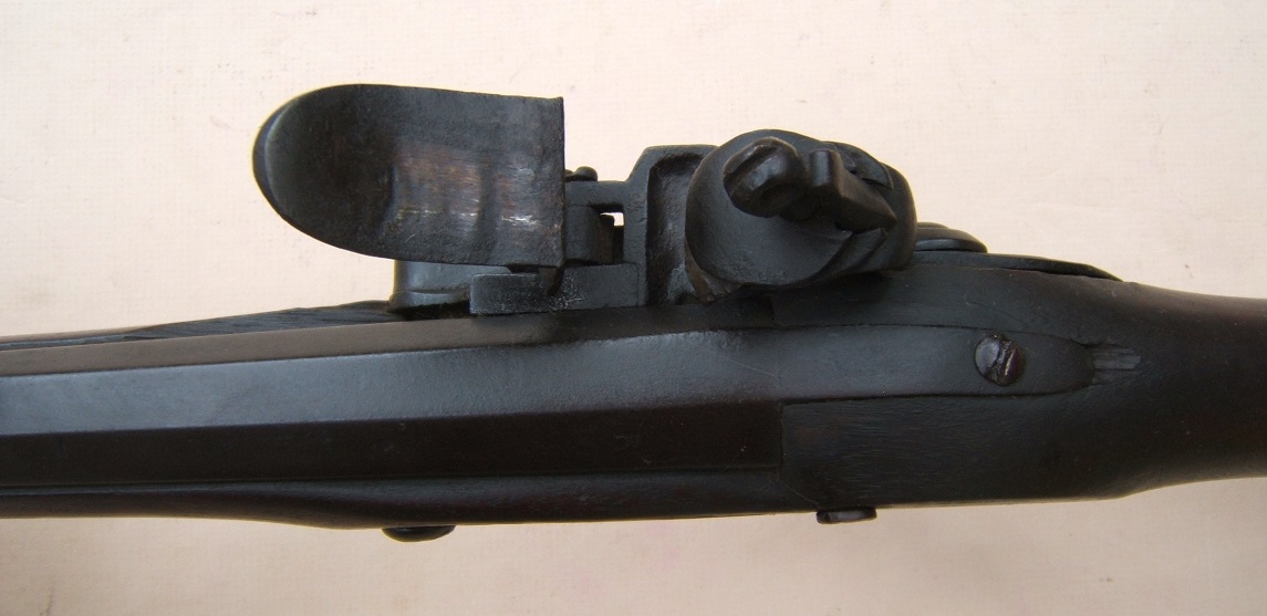 A VERY GOOD COLONIAL/FRENCH & INDIAN WAR PERIOD MAPLE STOCK HUDSON VALLEY LONG FOWLER, ca. 1750 view 7
