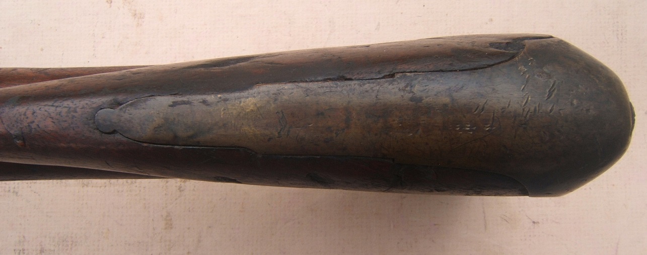 A VERY RARE FRENCH & INDIAN WAR/AMERICAN REVOLUTIONARY WAR PERIOD PATTERN 1742 FIRST MODEL/LONGLAND BROWN BESS MUSKET, ca. 1745 view 5