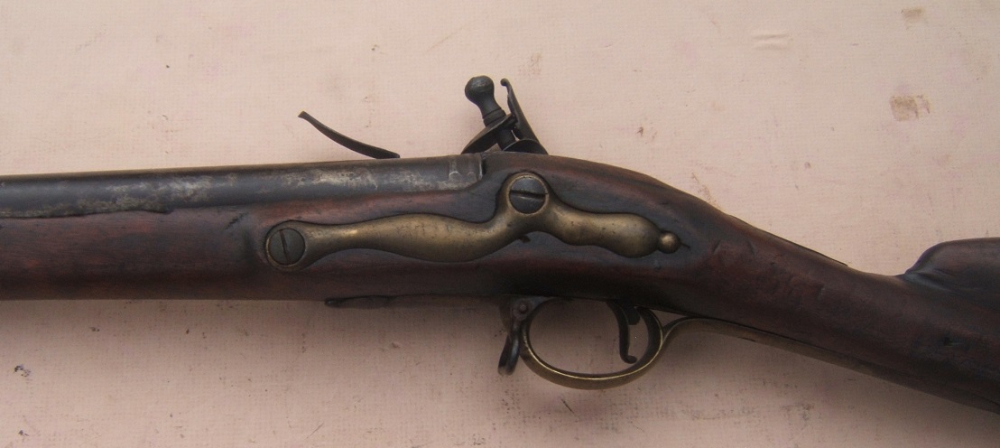 A VERY RARE FRENCH & INDIAN WAR/AMERICAN REVOLUTIONARY WAR PERIOD PATTERN 1742 FIRST MODEL/LONGLAND BROWN BESS MUSKET, ca. 1745 view 7