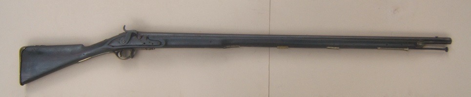  A RARE AMERICAN REVOLUTIONARY WAR REGIMENTALLY MARKED (2ND AMERICAN REGT.) SHORTLAND PATTERN/SECOND MODEL BROWN BESS MUSKET, ca. 1777 (PERCUSSION CONVERTED, ca. 1840) view 1