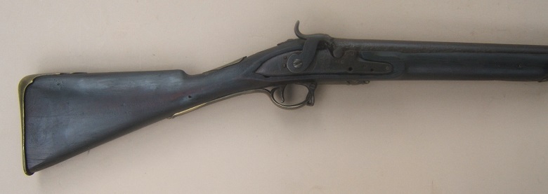 A RARE AMERICAN REVOLUTIONARY WAR REGIMENTALLY MARKED (2ND AMERICAN REGT.) SHORTLAND PATTERN/SECOND MODEL BROWN BESS MUSKET, ca. 1777 (PERCUSSION CONVERTED, ca. 1840) view 4