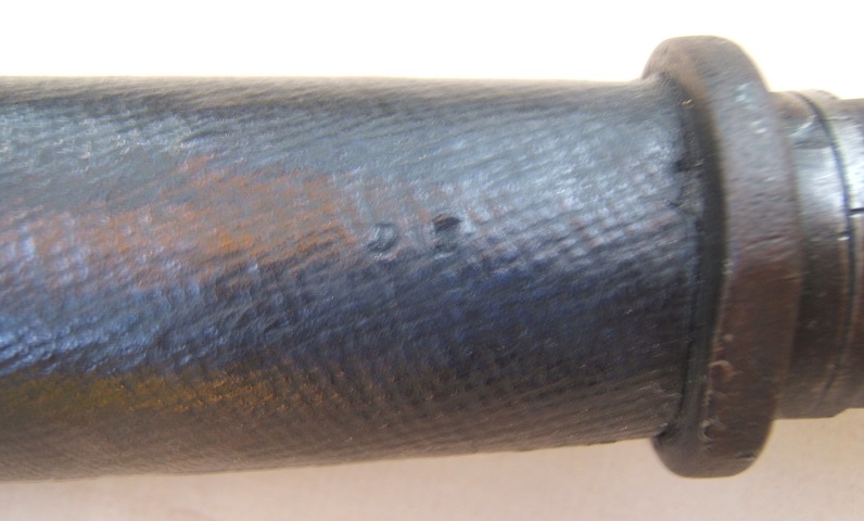 A VERY RARE & UNUSUAL 18TH CENTURY GERMAN/AUSTRIAN REPEATING RESERVOIR-BUTT AIR GUN w/ MOROCCAN LEATHER COVERED STOCK & ITS ORIGINAL AIR PUMP, ca. 1780 view 4