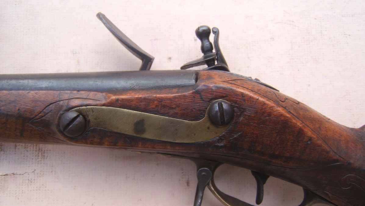 A VERY RARE COLONIAL/AMERICAN REVOLUTIONARY WAR PERIOD AMERICAN FLINTLOCK BUCK & BALL 