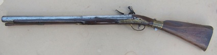 A VERY GOOD+ IRON BARREL BRESCIAN (N. ITALIAN)FLINTLOCK BLUNDERBUSS W/ FOLDING STOCK, ca. 1760 view 2