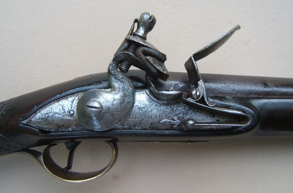 A VERY GOOD GEORGIAN-COLONIAL/FRENCH & INDIAN WAR PERIOD ENGLISH FLINTLOCK FOWLER, by WILLIAM HENSHAW, ca. 1750 view 3
