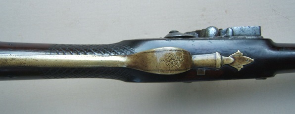 A VERY GOOD GEORGIAN-COLONIAL/FRENCH & INDIAN WAR PERIOD ENGLISH FLINTLOCK FOWLER, by WILLIAM HENSHAW, ca. 1750 view 5