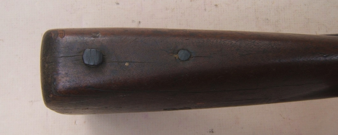 A RARE COLONIAL/AMERICAN REVOLUTIONARY WAR PERIOD AMERICAN UNIT-MARKED/SOLDIER INITIALED CAVALRY CARBINE, ca. 1760 view 8