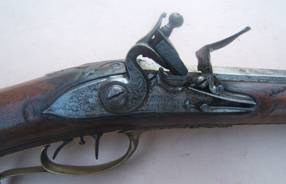 A VERY FINE & RARE EARLY-18th CENTURY GERMAN RESERVOIR BUTT MULTI-FIRING 
