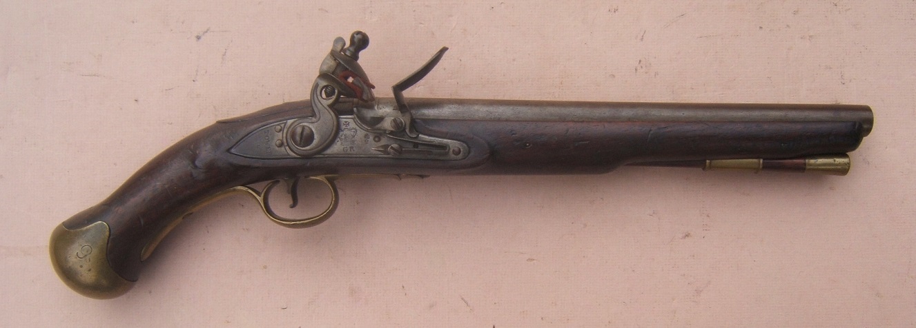 Black Powder Rifle w/ Powder Bag & Horn Pewter Pin by Empire Pewter 
