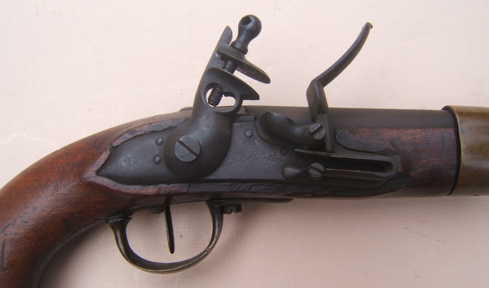 A VERY GOOD+ UNTOUCHED NAPOLEONIC WAR PERIOD FRENCH/GERMAN MODEL AN XIII FLINTLOCK PISTOL, by PISTOR, ca. 1813-1814 view 3