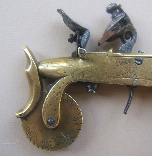 A FINE ENGLISH ALL-BRASS FLINTLOCK EPROUVETTE/POWDER-TESTER, by “SHARPE”, ca. 1780 view 4