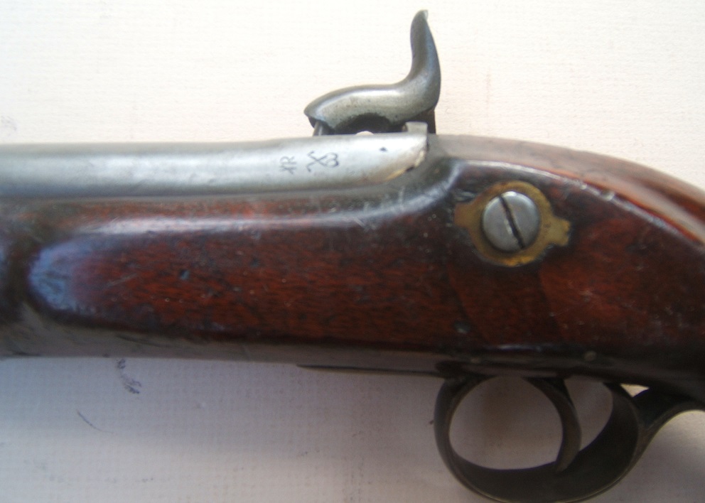A VERY GOOD COMMERCIALLY MANUFACTURED VICTORIAN PERIOD PATTERN 1842 PERCUSSION PISTOL, ca. 1868 view 4