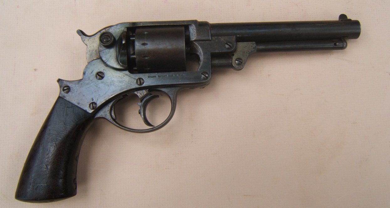 A VERY FINE CIVIL WAR ISSUED STARR DOUBLE ACTION Mdl. 1858 ARMY PERCUSSION REVOLVER, ca. 1863 view 1