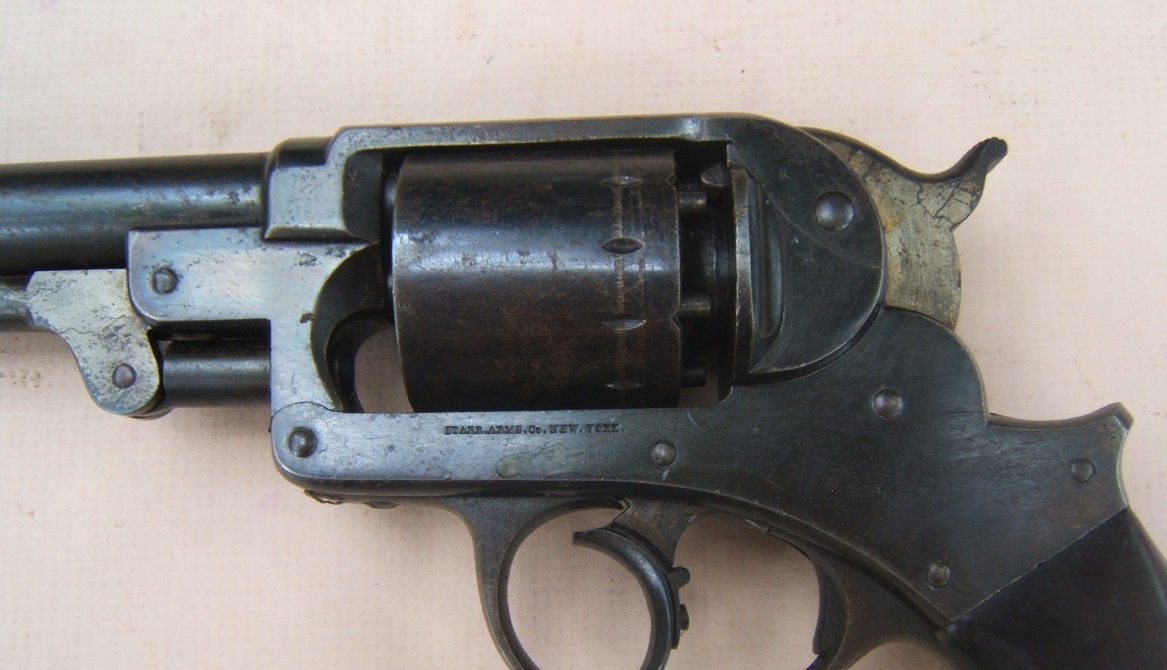 A VERY FINE CIVIL WAR ISSUED STARR DOUBLE ACTION Mdl. 1858 ARMY PERCUSSION REVOLVER, ca. 1863 view 4