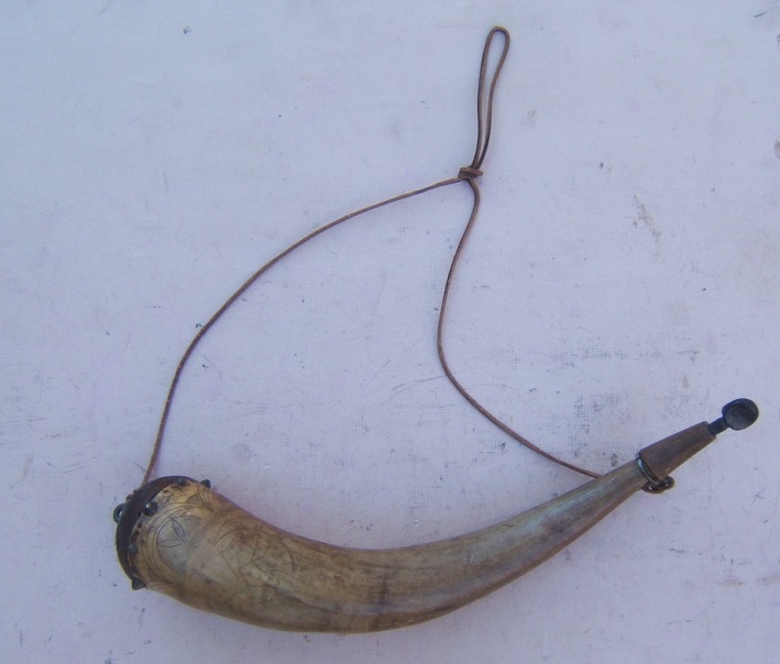 18th century american powder horn