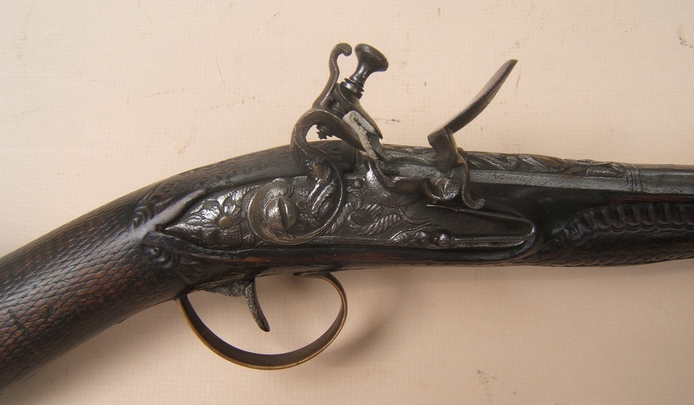 A VERY FINE 19TH CENTURY TURKISH FLINTLOCK BLUNDERBUSS DAG, ca. 1810 view3