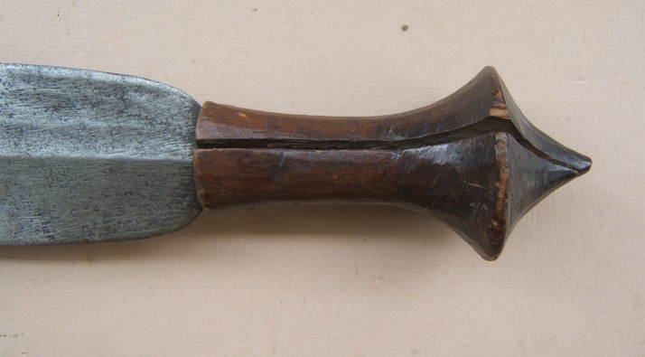 A FINE 19th CENTURY AFRICAN (NAGAS of ASSAM) DAO CHOPPER, ca. 1880 view1