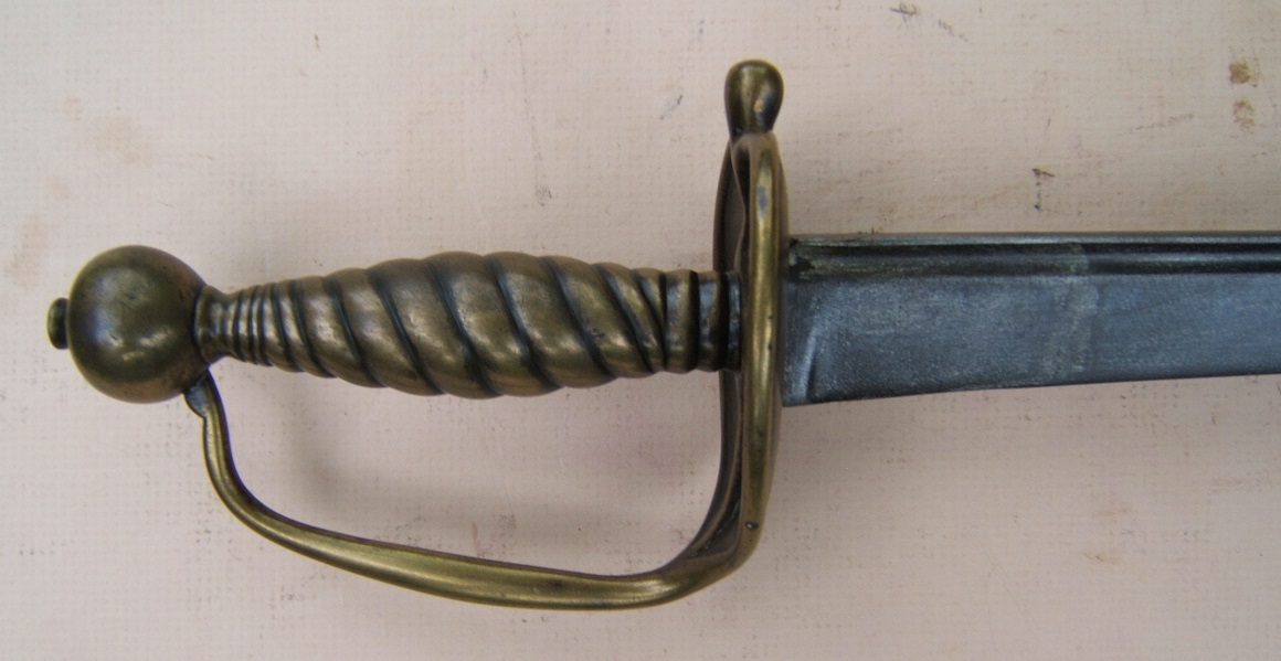 A FINE FRENCH & INDIAN/REVOLUTIONARY WAR PERIOD PATTERN 1742 ENGLISH-TYPE INFANTRY HANGER, ca. 1750 view 3