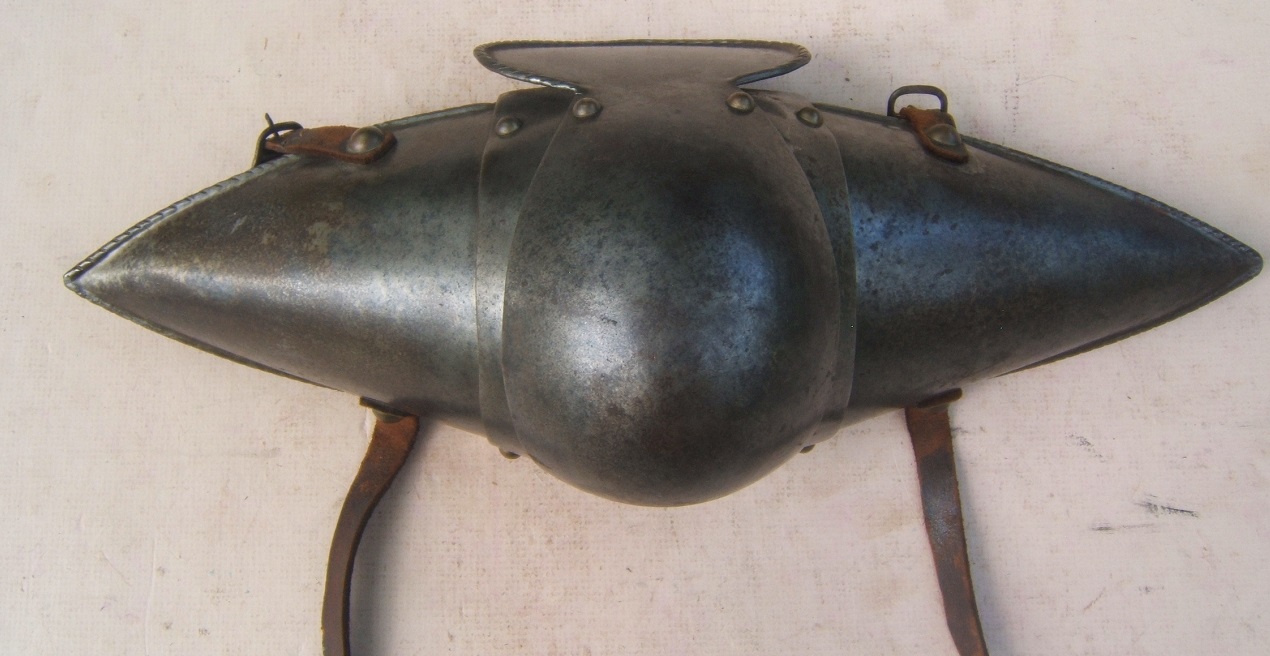 A FINE PAIR OF VICTORIAN ERA COPIES OF 15th CENTURY ARCHER'S KNEE DEFENSES of, ca. 1450 (ca.1890) back