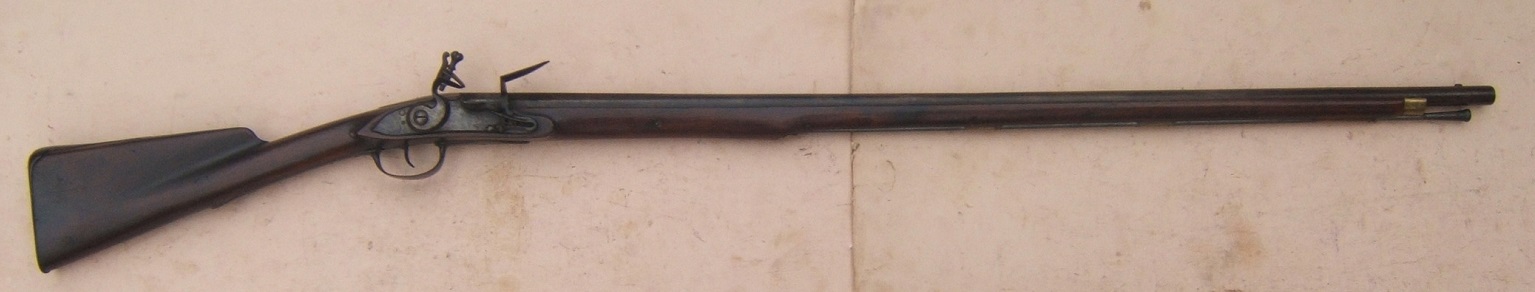  A RARE & EARLY COLONIAL/FRENCH & INDIAN/AMERICAN REVOLUTIONARY WAR AMERICAN MUSKET, ca. 1750-1760s, Ex. G. C. NEUMANN COLLECTION view 1