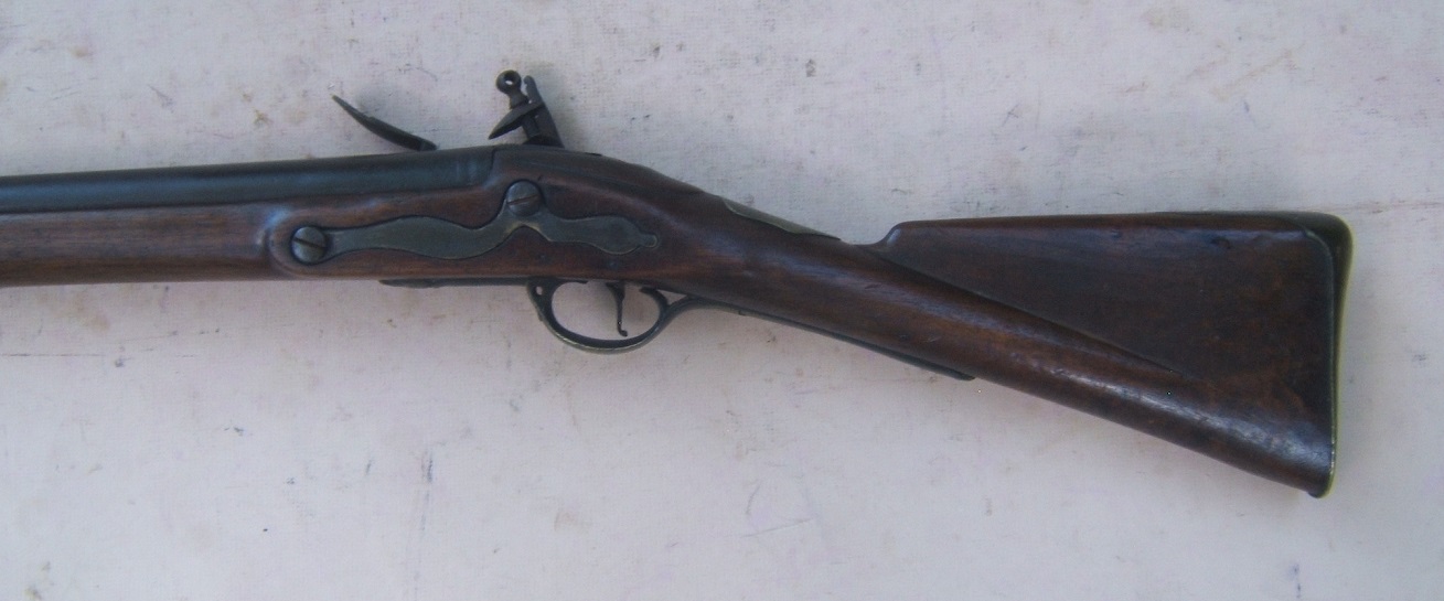 A VERY GOOD (AMERICAN CAPTURED/USED) AMERICAN REVOLUTIONARY WAR PRODUCTION (P. 1777) SECOND MODEL/SHORTLAND PATTERN BROWN BESS MUSKET, ca. 1778 view 9