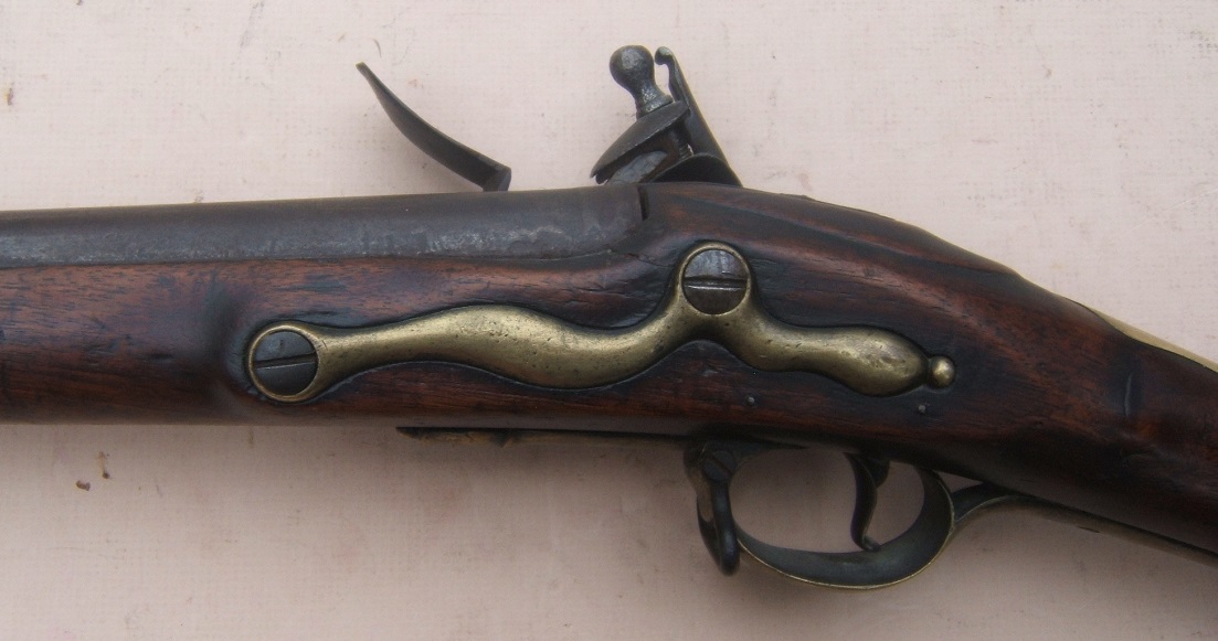 AN EXTREMELY RARE BATTLE OF SARATOGA SURRENDERED REGIMENTALLY MARKED (20th REGIMENT OF FOOT) FIRST MODEL/LONGLAND PATTERN 1756 BROWN BESS MUSKET, dtd. 1760 (Ex. GEORGE C. NEUMANN COLLECTION) view 4