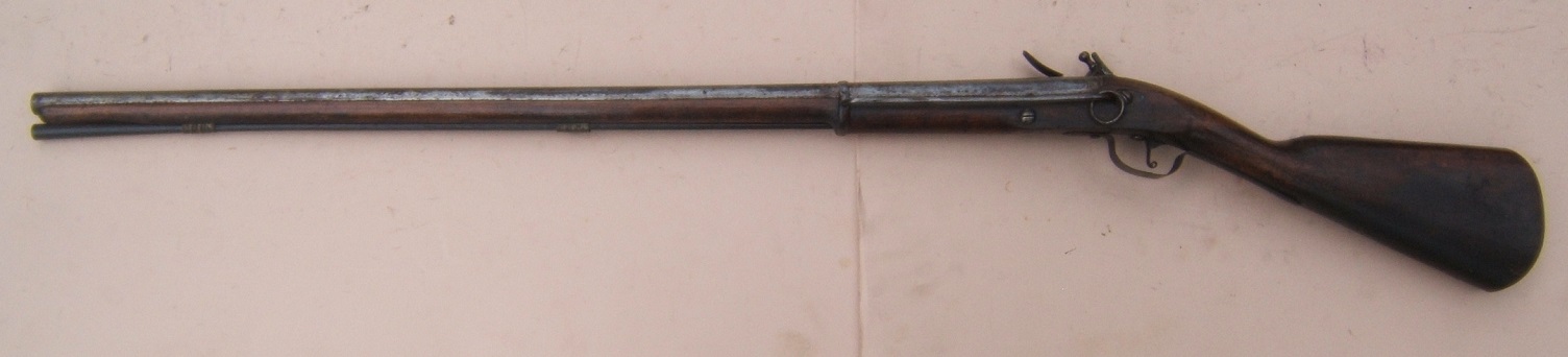 A VERY RARE 17th CENTURY/EARLY COLONIAL AMERICAN/WILLIAM III PERIOD ENGLISH FLINTLOCK SADDLE-RING CARBINE, by 