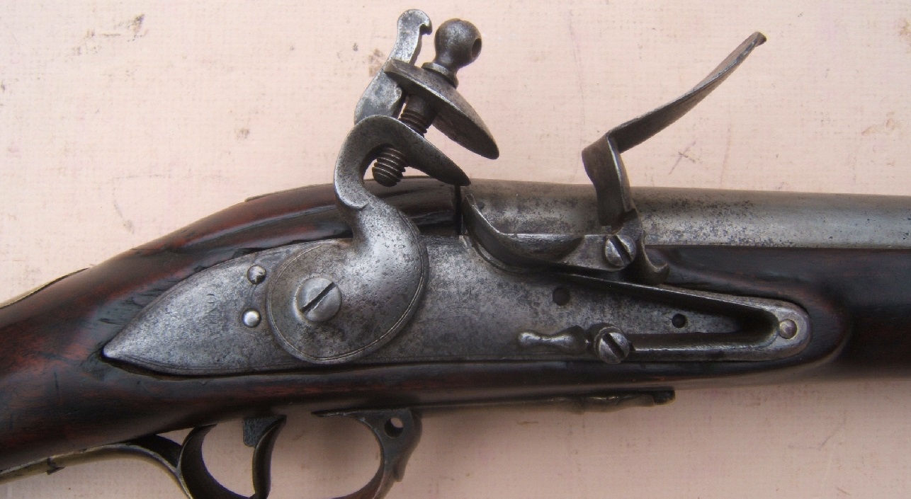 A VERY GOOD AMERICAN-USED REVOLUTIONARY WAR PATTERN 1777 SECOND MODEL/SHORTLAND BROWN BESS MUSKET, ca. 1777 view 3