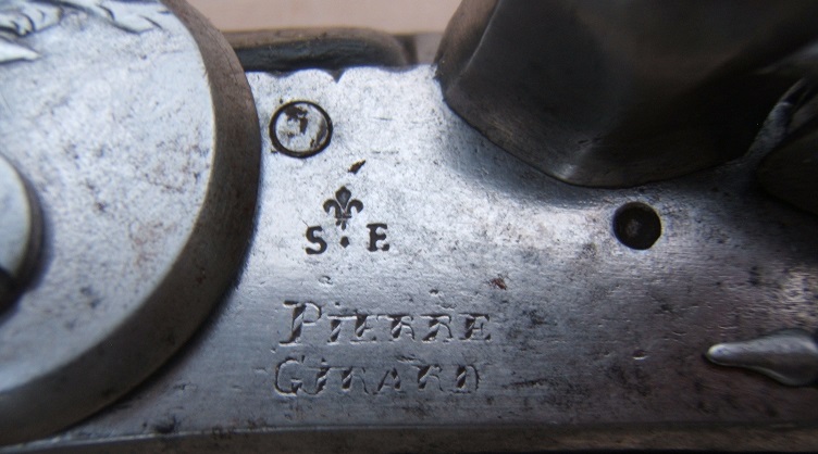 A FINE+ COLONIAL/FRENCH & INDIAN WAR PERIOD FRENCH OFFICERS TYPE FLINTLOCK FOWLER/FUSIL, by PIERRE GIRARD/ST. ETIENNE, ca. 1735 view 5