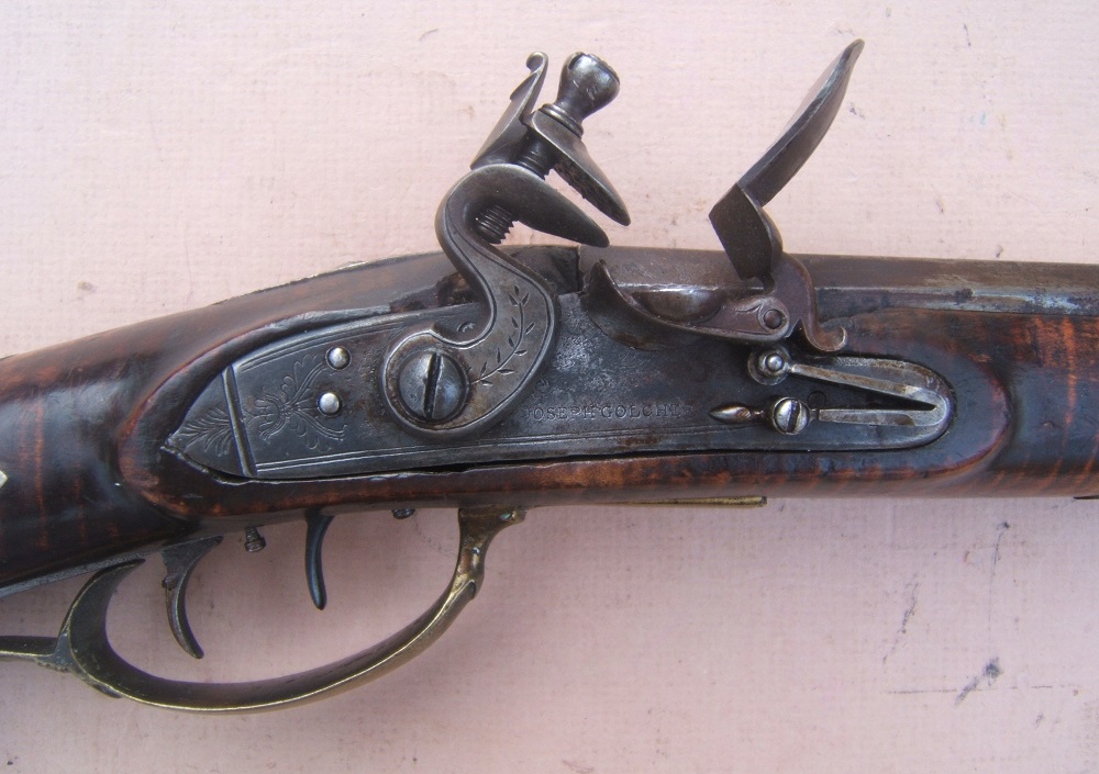 A VERY FINE QUALITY SILVER INLAYED FLINTLOCK PENNSYLVANIA/KENTUCKY RIFLE, BY 