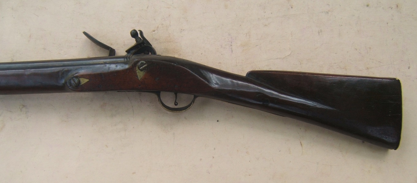 A FINE AMERICAN REVOLUTIONARY WAR PERIOD AMERICAN OFFICER'S  FUSIL/MUSKET, ca. 1775-1780 view 4