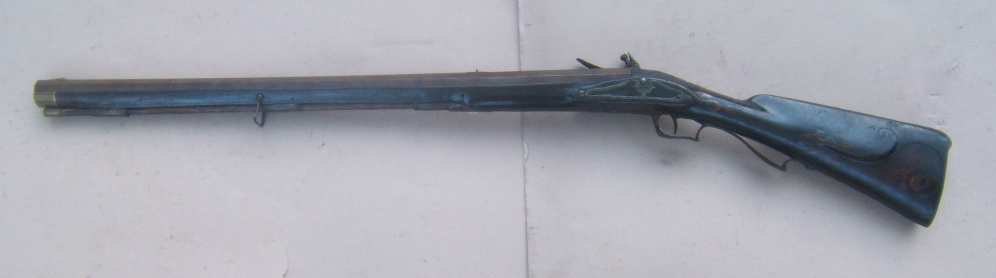 A VERY GOOD+ & SCARCE (18TH CENTURY) SWEDISH FLINTLOCK JAEGER RIFLE, by A. SJOBERG ca. 1770 view 2