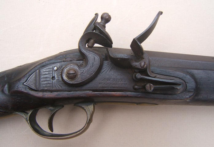 A VERY GOOD FEDERAL/WAR OF 1812 PERIOD MASSACHUSETTS MILITIA MUSKET/FUSIL w/ RELATED WAR OF 1812 MILITARY DOCUMENT, ca. 1810s view 3