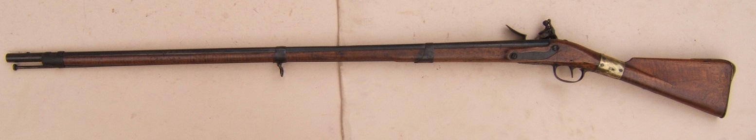 A RARE COLONIAL/AMERICAN REVOLUTIONARY WAR PERIOD AMERICAN-ASSEMBLED TIGER MAPLE STOCK 