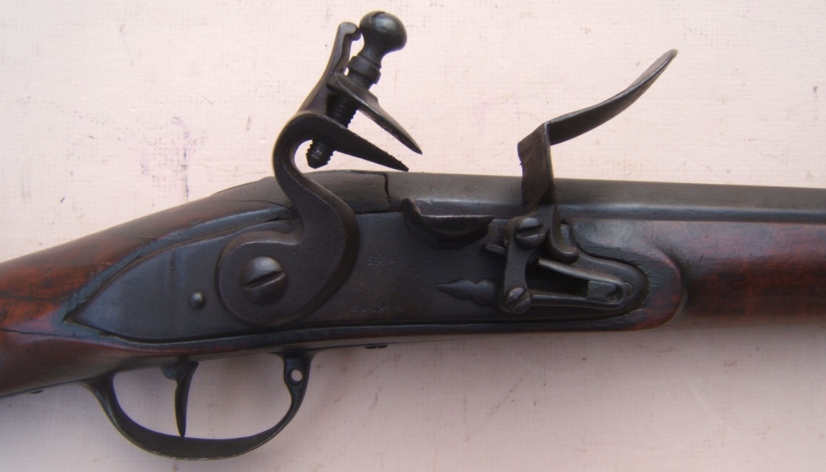 A FINE & RARE COLONIAL/AMERICAN REVOLUTIONARY WAR PERIOD AMERICAN MUSKET, ca. 1760 view 3