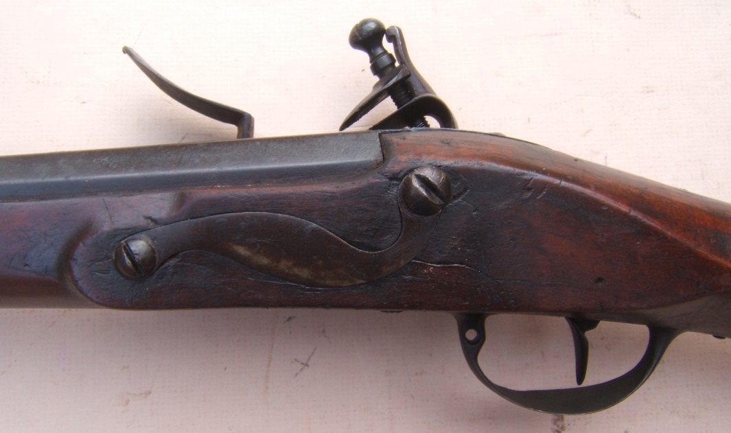 A FINE & RARE COLONIAL/AMERICAN REVOLUTIONARY WAR PERIOD AMERICAN MUSKET, ca. 1760 view 4