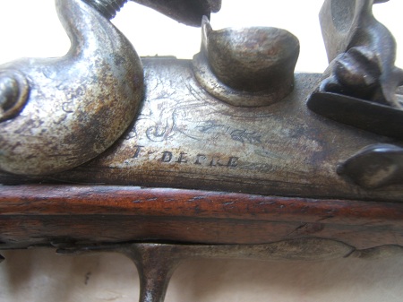 A SCARCE & FINE COLONIAL PERIOD DUTCH FLINTLOCK HOLSTER PISTOL by J. DEPRE, ca. 1720s view 5
