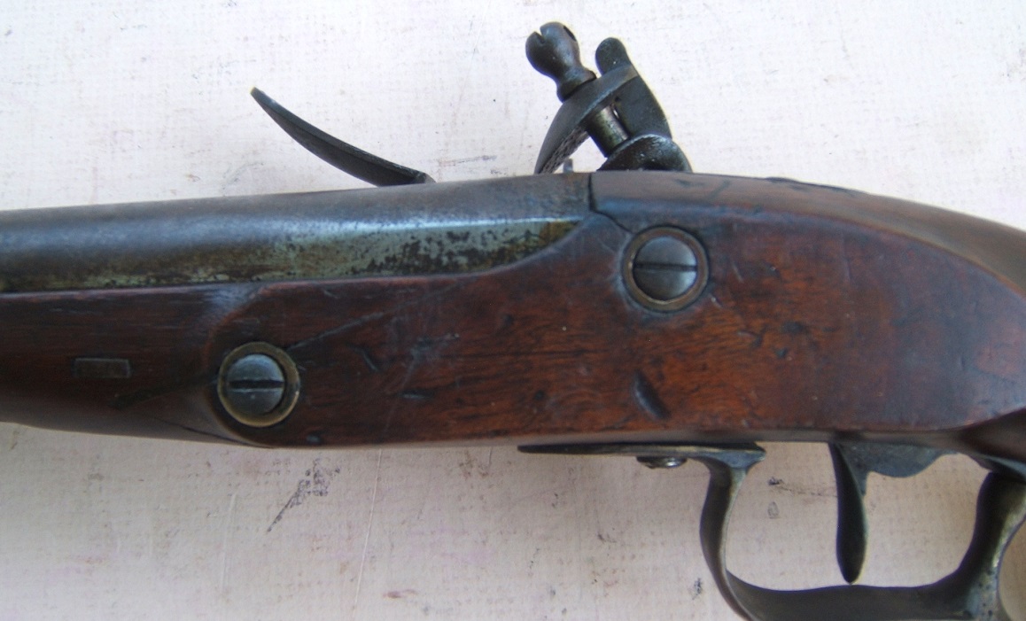 A GOOD CONTINENTAL NAPOLEONIC/EMPIRE PERIOD FLINTLOCK OFFICER'S PISTOL, ca. 1815 view 4