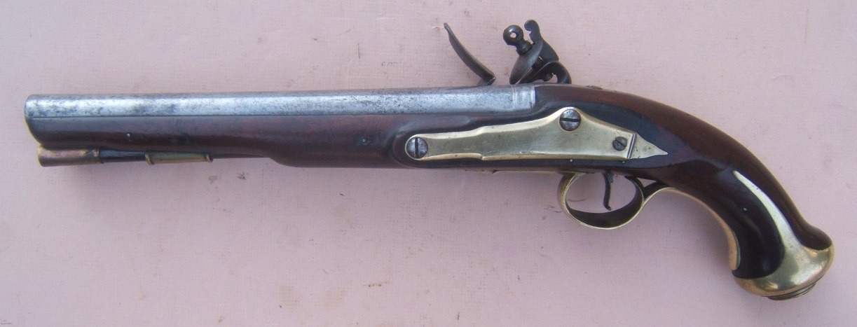 A VERY FINE REVOLUTIONARY WAR PERIOD ENGLISH PATTERN 1760/78 ROYAL FORESTERS LIGHT DRAGOON FLINTLOCK PISTOL, by 