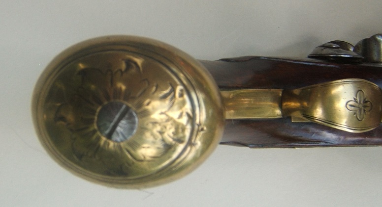 A FINE PAIR OF FRENCH & INDIAN/AMERICAN REVOLUTIONARY WAR PERIOD ENGLISH FLINTLOCK OFFICER'S PISTOLS, by