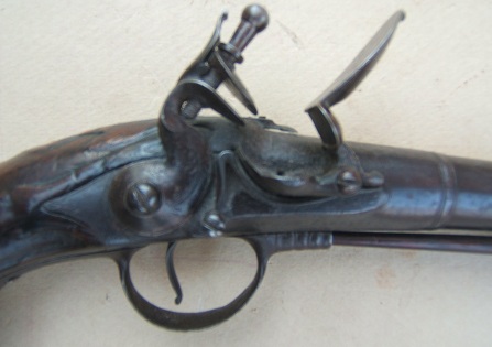 A VERY GOOD EARLY COLONIAL-PERIOD QUEEN ANN PISTOL BY DAVID WYNNE, ca. 1715view 3