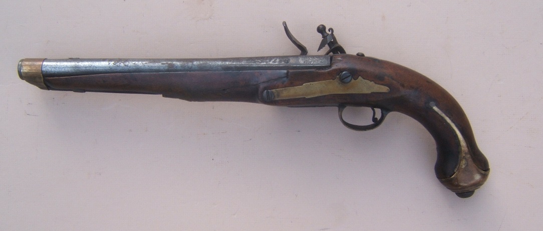 A VERY GOOD 19TH CENTURY OTTOMAN-TURKISH/BALKAN FLINTLOCK HOLSTER PISTOL, ca. 1830 view 2