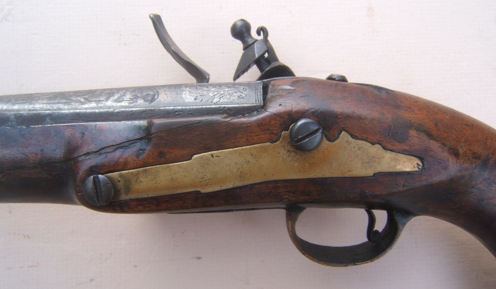 A VERY GOOD 19TH CENTURY OTTOMAN-TURKISH/BALKAN FLINTLOCK HOLSTER PISTOL, ca. 1830 view 3