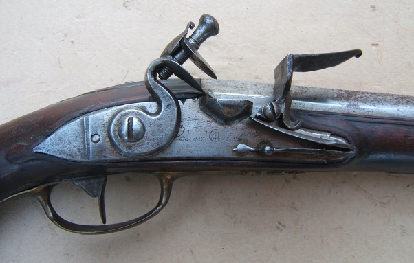 AN EARLY & FINE FRENCH FLINTLOCK OFFICERS HOLSTER/HORSE PISTOL, ca. 1720 view 3