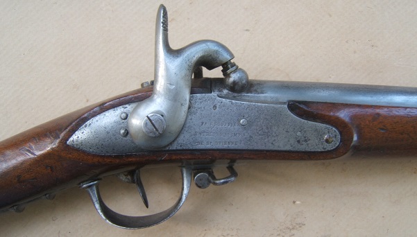 A FINE CIVIL WAR PERIOD/IMPORT FRENCH MODEL 1822 INFANTRY MUSKET, Dtd. 1819/1861 view 3