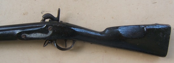 A VERY GOOD CIVIL WAR PERIOD FRENCH MODEL 1822 ARTILLERY CARBINE, ca. 1850 view 2