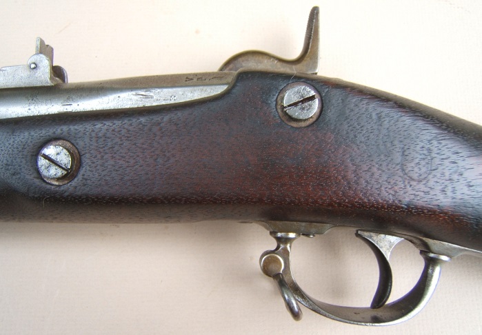 A FINE US MODEL 1855 SPRINGFIELD RIFLED MUSKET, dtd. 1858 view 4