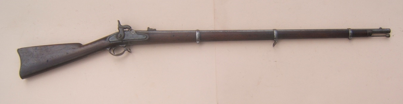 A FINE CIVIL WAR USED US MODEL 1863 TYPE II SPRINGFIELD MUSKET, dtd. 1863/4 view 1