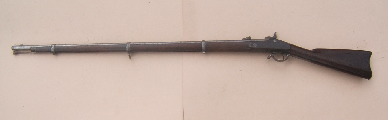 A FINE CIVIL WAR USED US MODEL 1863 TYPE II SPRINGFIELD MUSKET, dtd. 1863/4 view 2