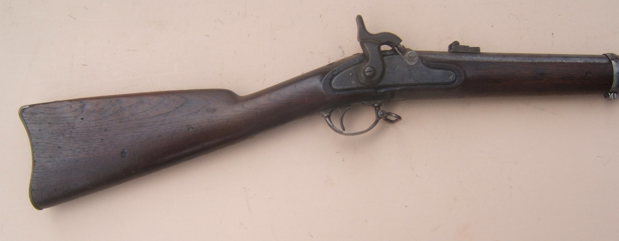 A FINE CIVIL WAR USED US MODEL 1863 TYPE II SPRINGFIELD MUSKET, dtd. 1863/4 view 4